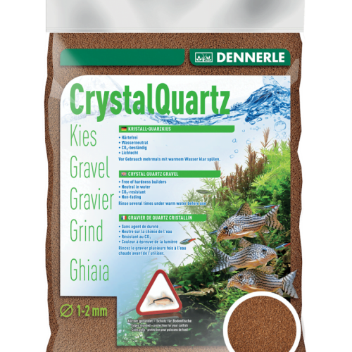 Dennerle - Ghiaia Cristalli di Quarzo - Marrone chiaro - 10kg