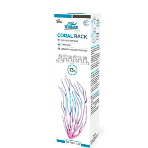Whimar - Coral Rack CK-13L - taleario in acrilico a 13 postazioni con supporto a ventosa