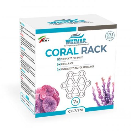 Whimar - Coral Rack CK-7 - taleario in acrilico a 7 postazioni con supporto a ventosa