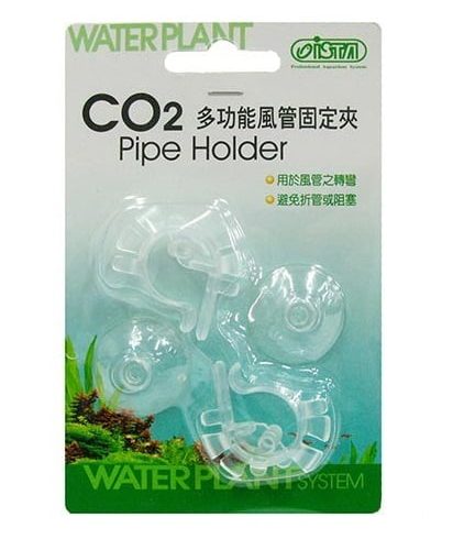 Ista - Fermatubo con salvacurva con ventose per tubi aeratore o Co2 - 2pz