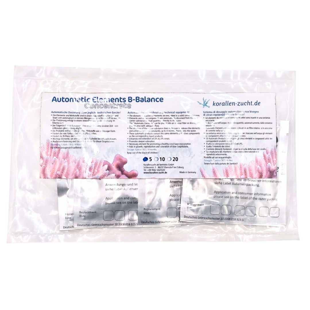Korallen-Zucht - Automatic element B-Balance concentrate