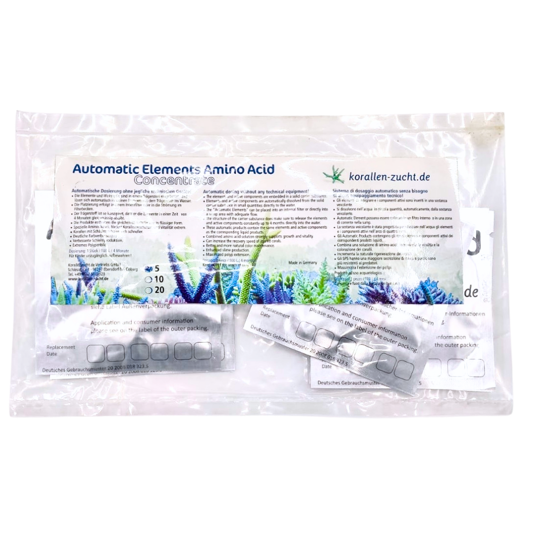 Korallen-Zucht - Automatic element amino acid concentrate