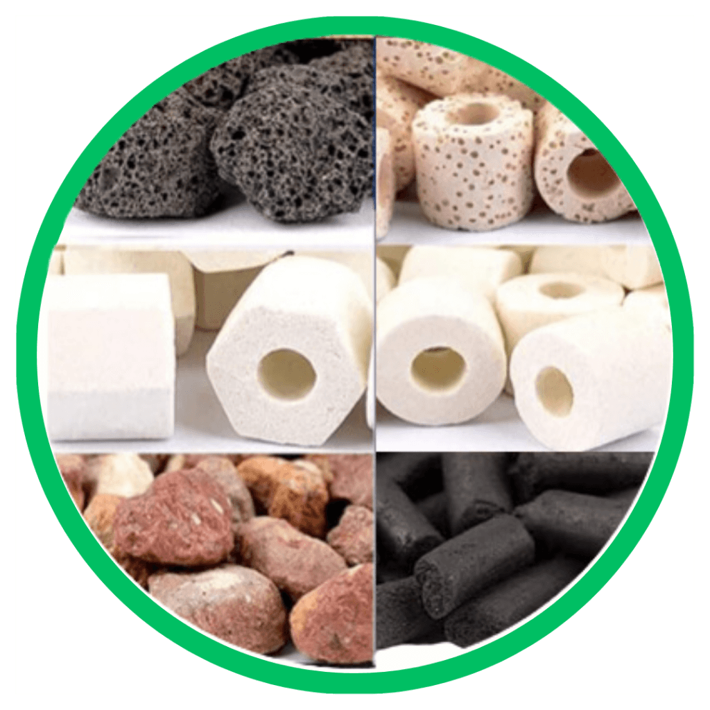 8-2-Materiali filtranti e supporti batterici